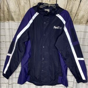 FedEx reflective zip up hoodie jacket size XL
